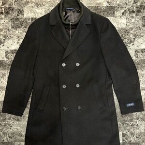 Men's Double-Breasted Wool Coat